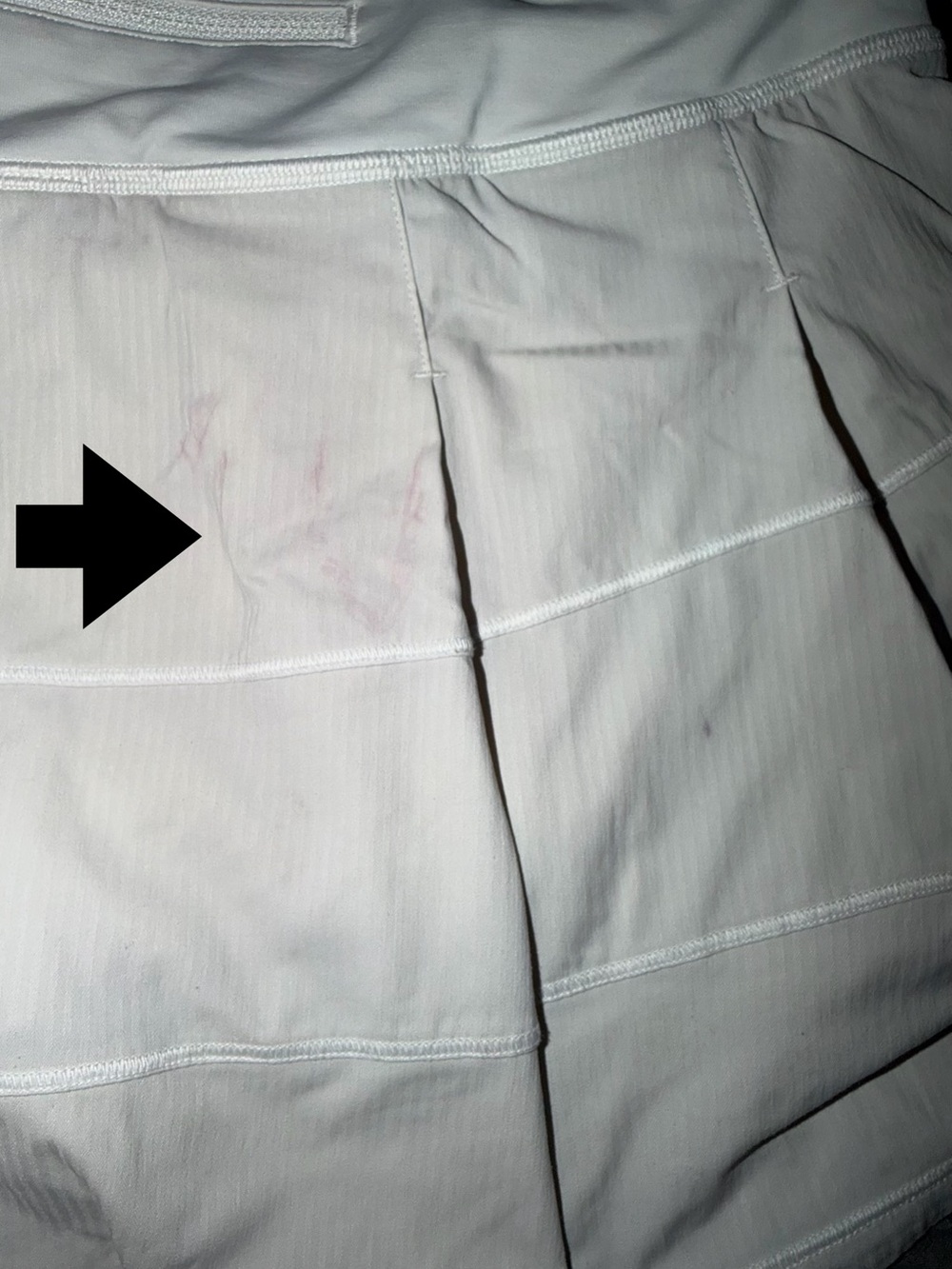 Lululemon Pace Rival Skirt-Regular*4-way Stretch* 13" White Women’s Size-8 FLAWS - Picture 8 of 8